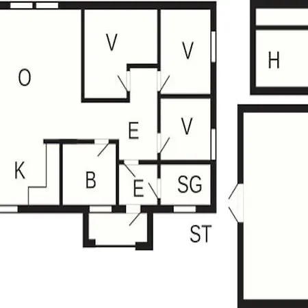 度假居 Three-bedroom In 1 Selje